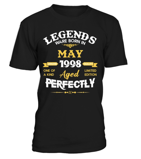 Vintage Aged To Perfection May 1998 T-Shirt Unisex
