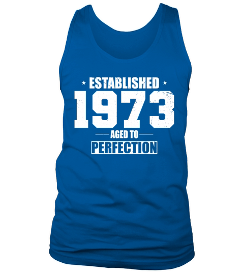50th birthday vintage 1973 established 1973 Tank Top Unisex