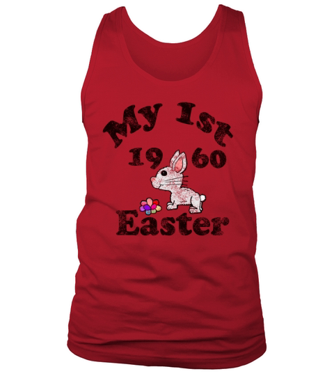 Vintage My 1st Easter 1960 ss Tank Top Unisex