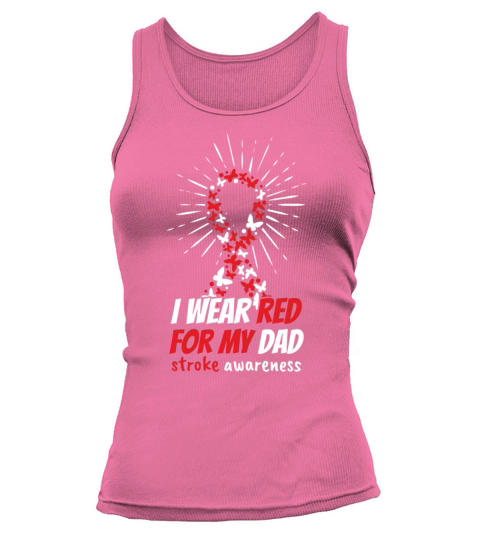 May Red For Dad Stroke Awareness Month Tank top Woman