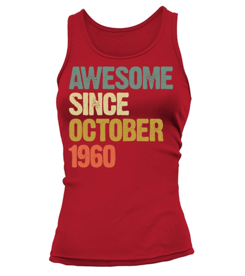 Vintage Awesome Since October 1960 Tank top Woman