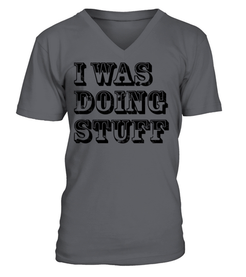 I was doing stuff vintage V-Neck T-shirt