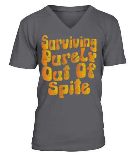surviving purely out of spite V-Neck T-shirt