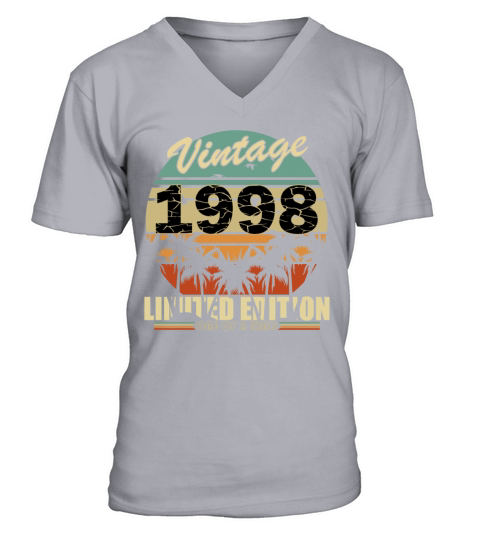 Vintage 1998 legend gift idea V-Neck T-shirt