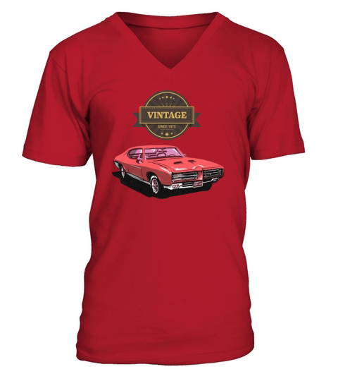 Vintage car V-Neck T-shirt