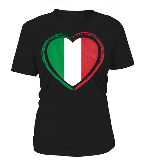 Italy Heart Vintage Flag Women's T-Shirt