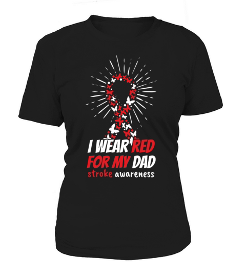 May Red For Dad Stroke Awareness Month Women's T-Shirt