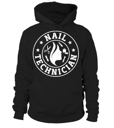 Nail Technician Grunge Vintage Nail Technician Hoodie Unisex