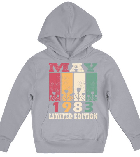 40th Birthday Vintage May 1983 Made in 1983 Kids Hoodie