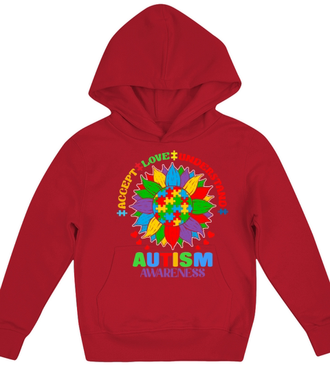 Autism Awareness Accept Love Understand Support Kids Hoodie