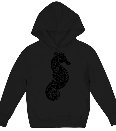 Cute Little Vintage Tattoo Seahorse Kids Hoodie