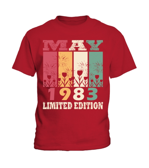 40th Birthday Vintage May 1983 Made in 1983 Kids T-Shirt