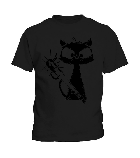 Halloween Retro Cat Vintage Cat Kids T-Shirt