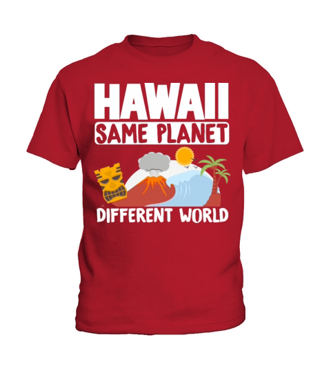 Islands Vintage Souvenir Hawaii Same Planet World Kids T-Shirt