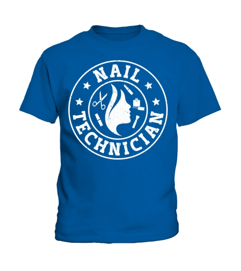 Nail Technician Grunge Vintage Nail Technician Kids T-Shirt