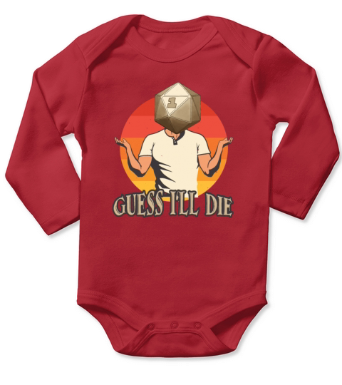Funny RPG Tabletop Dice Gamer Quote Long Sleeve Baby One-Piece