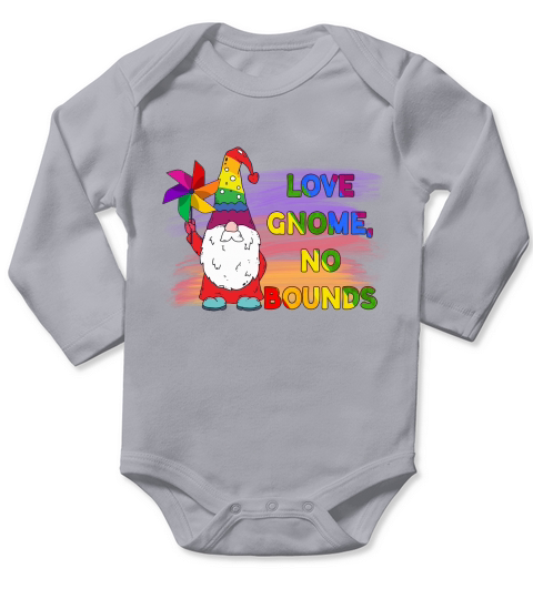 Love Gnome No Bound LGBT Long Sleeve Baby One-Piece
