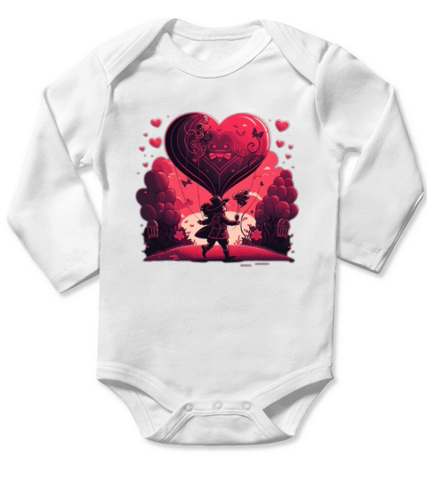 valentines day Long Sleeve Baby One-Piece