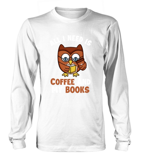 Coffee and my Books Latte Art Barista Queen Coffee Long sleeved Unisex
