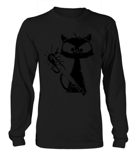 Halloween Retro Cat Vintage Cat Long sleeved Unisex