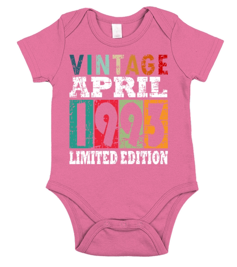 Birthday gift born in April 1993 Short Sleeve Baby One-Piece