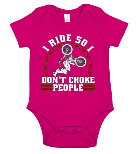 BMX Racing I Ride So I Dont Bicyclette BMX Rider Short Sleeve Baby One-Piece