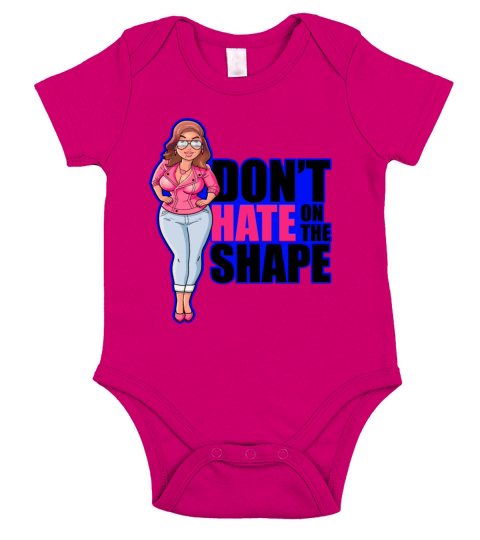 dont hate on the shape Short Sleeve Baby One-Piece