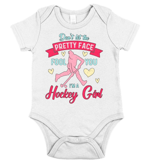 Field Hockey Dont Let The Pretty Face Goalkeeper Short Sleeve Baby One-Piece