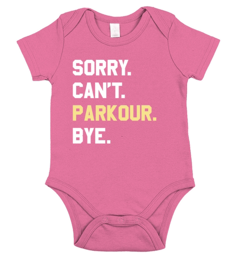 Funny Parkour Gift for Men Women Boys or Girls Short Sleeve Baby One-Piece