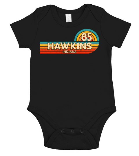 Indiana 85 Retro Vintage Short Sleeve Baby One-Piece
