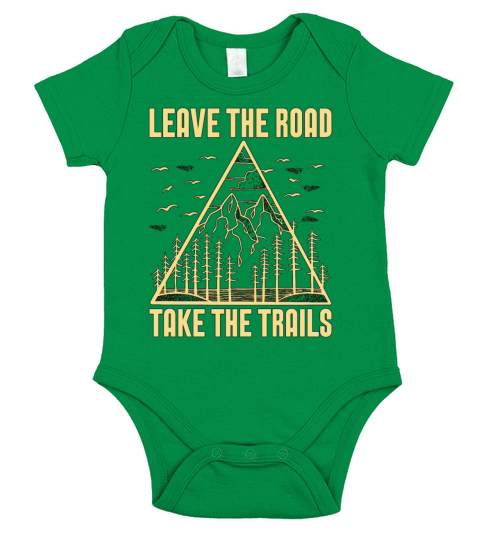 Trail Running Leave The Road Take Trail Race Lover Short Sleeve Baby One-Piece