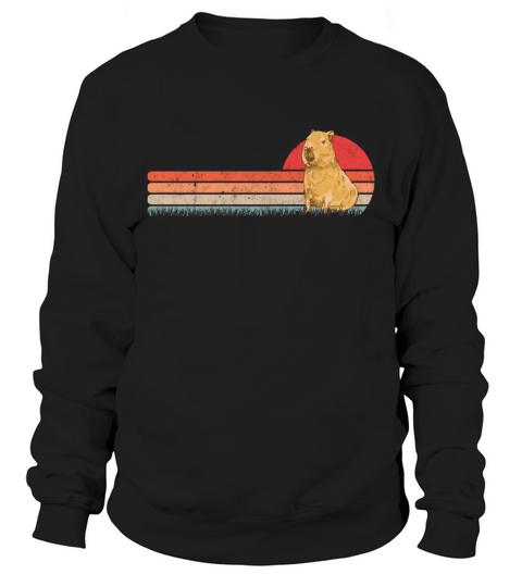 Capybara Retro Vintage Sweatshirt Unisex