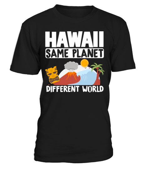 Islands Vintage Souvenir Hawaii Same Planet World T-Shirt Unisex
