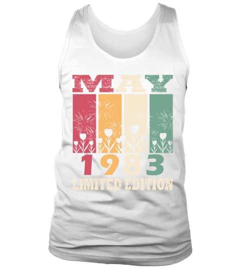 40th Birthday Vintage May 1983 Made in 1983 Tank Top Unisex