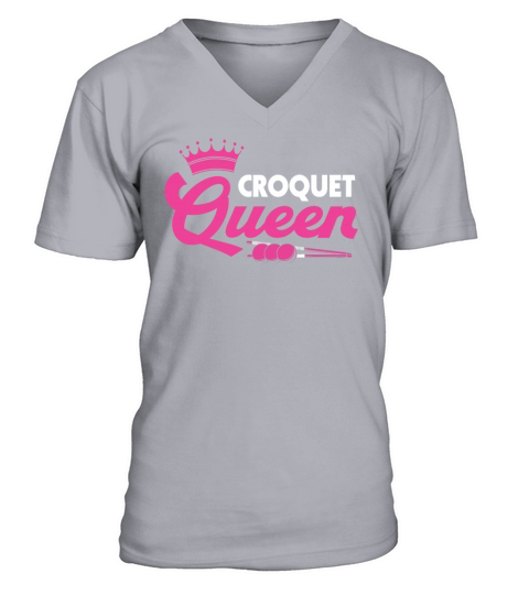 Croquet Queen V-Neck T-shirt
