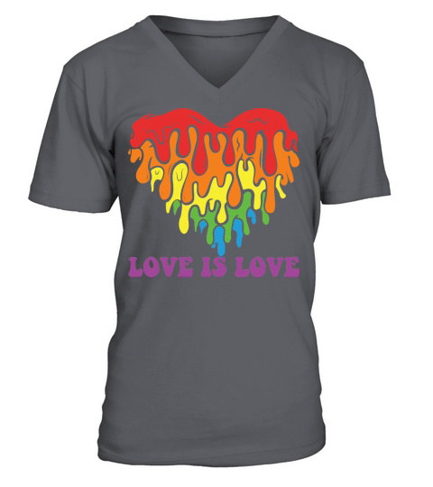 Love is love Rainbow Ice V-Neck T-shirt