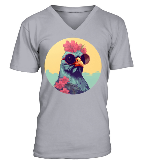 Vintage Chicken Lovers V-Neck T-shirt