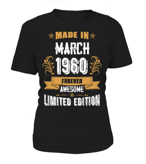 March 1960 Vintage Birthday Present Women's T-Shirt
