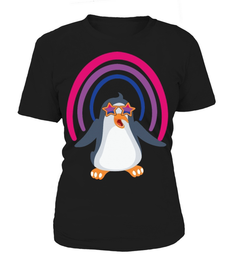 Penguin LGBT Flag Animal LGBTQ Women's T-Shirt