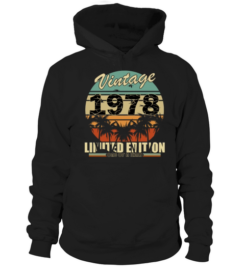 Vintage 1978 vintage retro vintage birthday Hoodie Unisex