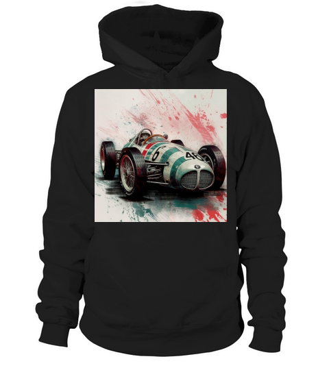 Vintage retro race car Hoodie Unisex