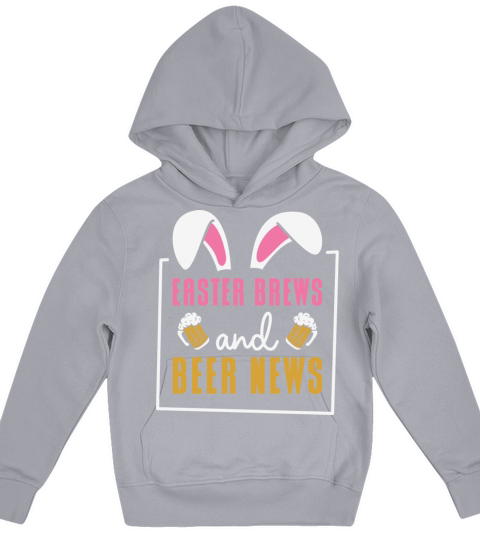 Easter Bunnies Beer Drinking Holiday Rabbit Kids Hoodie