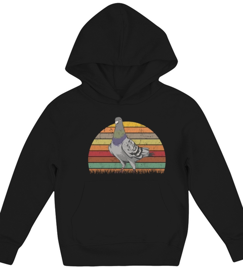 Pigeon Retro Fanciers Vintage Kids Hoodie