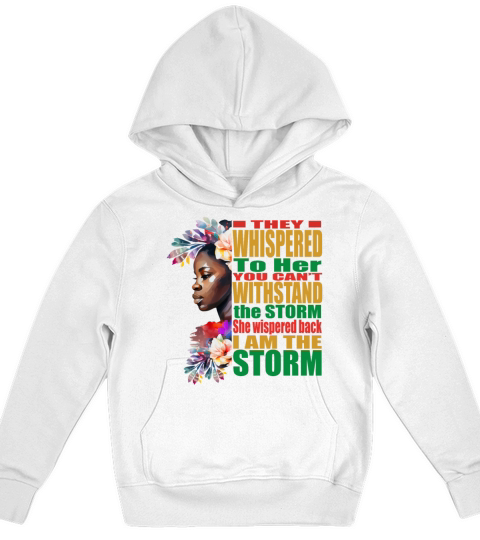 Storm BLM Black African Pride Black History Month Kids Hoodie