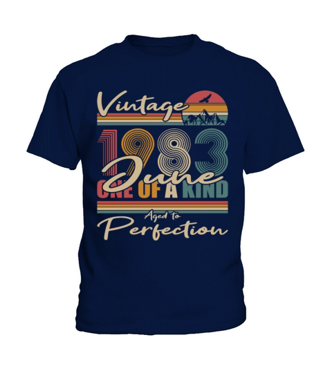 40th birthday june 1983 vintage 1983 Kids T-Shirt
