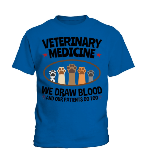 Funny Veterinary Medicine Vet Tech We Draw Blood Kids T-Shirt