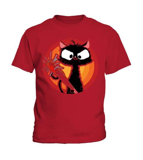 Halloween Retro Cat Vintage Cat Kids T-Shirt