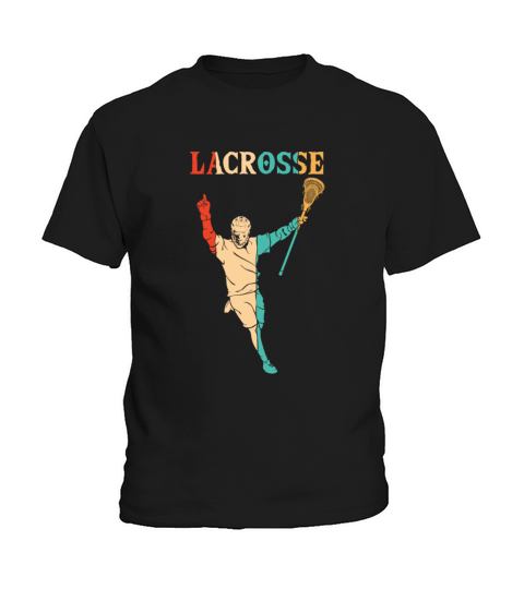 Retro Goalie Lax Legend Fan Mom Professional Kids T-Shirt