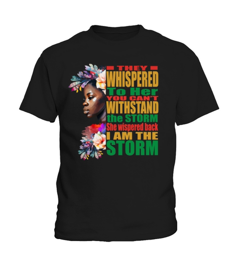 Storm BLM Black African Pride Black History Month Kids T-Shirt