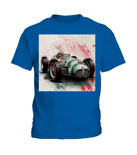Vintage retro race car Kids T-Shirt